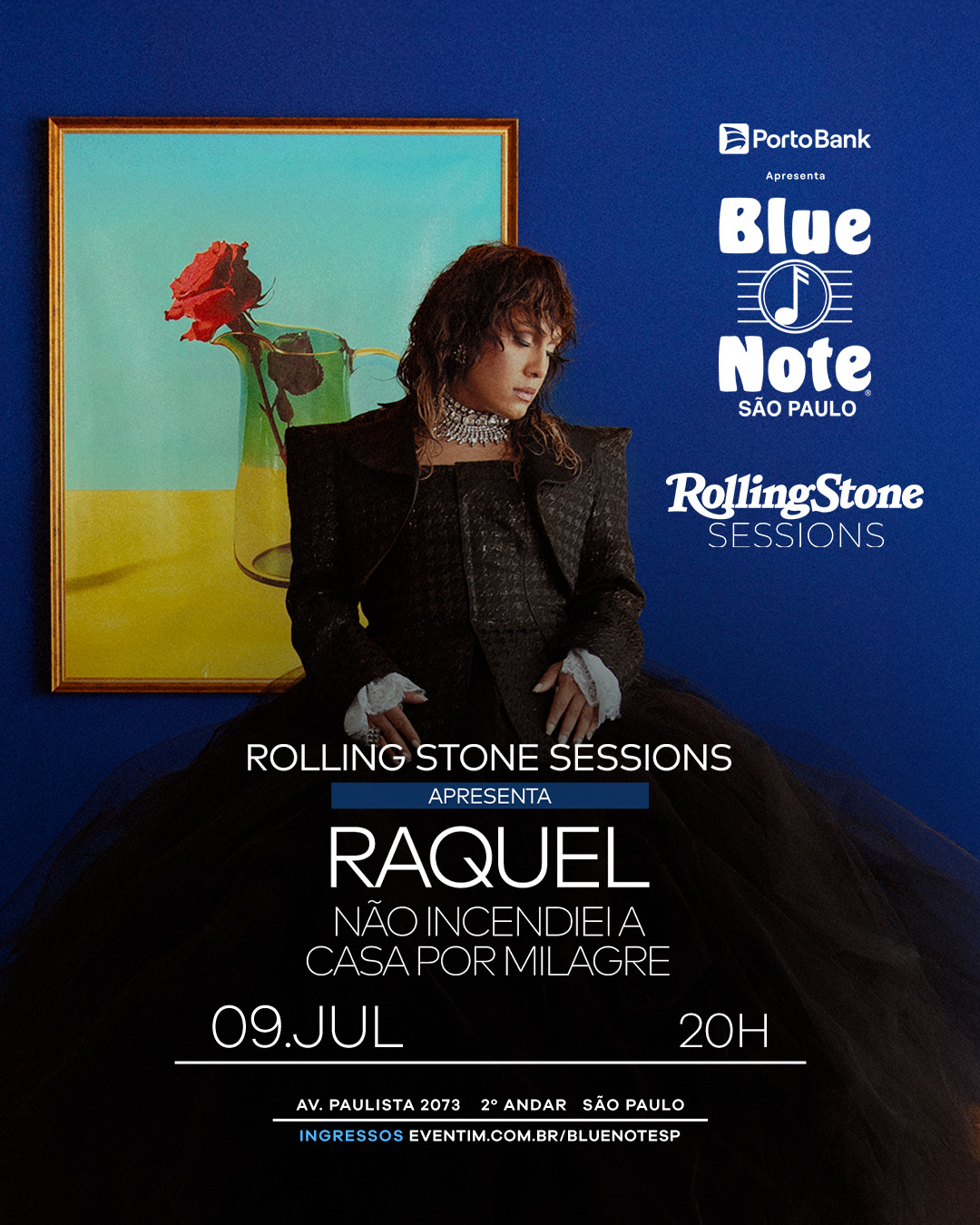 Ingressos disponíveis: Raquel - "Não incendiei a casa por milagre" no Blue Note SP