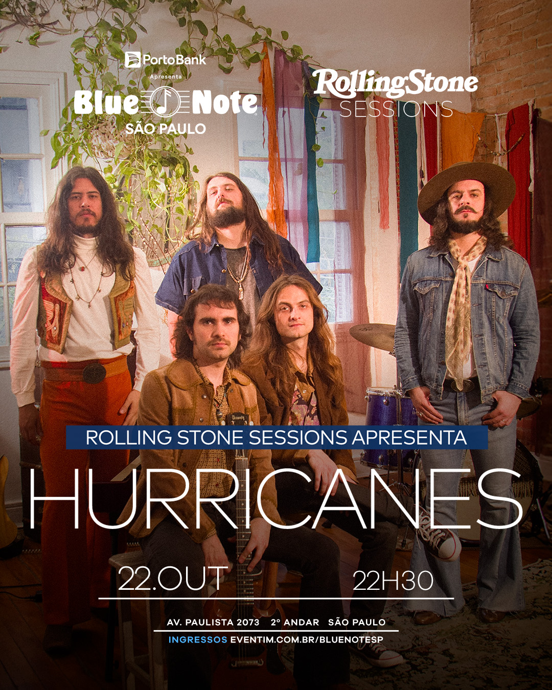 Rolling Stone Sessions Apresenta: Hurricanes | Ingressos Aqui!