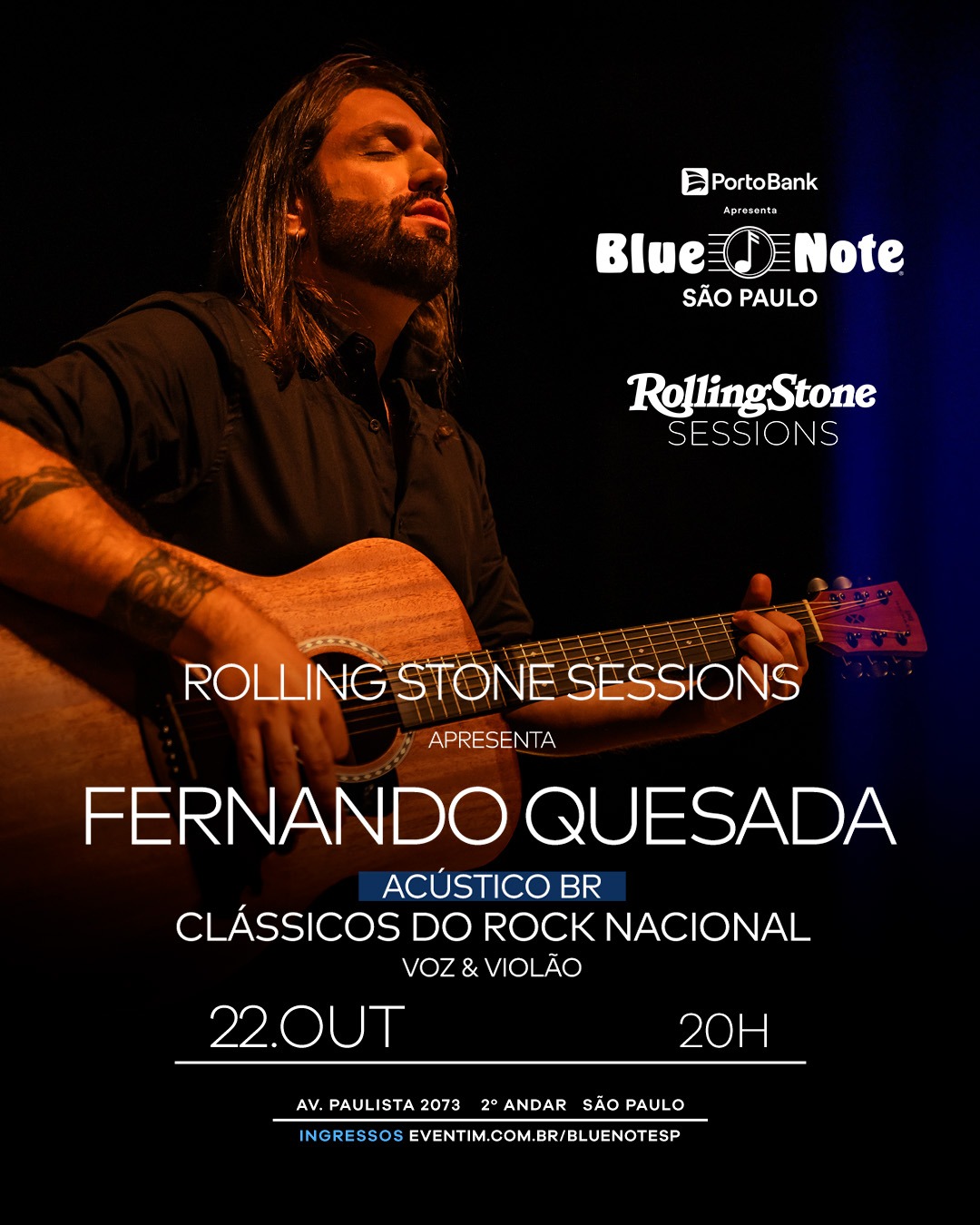 Rolling Stone Sessions Apresenta: Fernando Quesada | Ingressos Aqui!