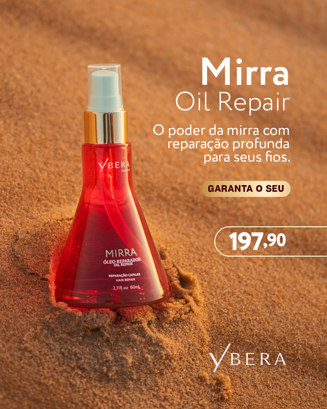 Óleo de Mirra Reparador 60ml | GARANTA O SEU!